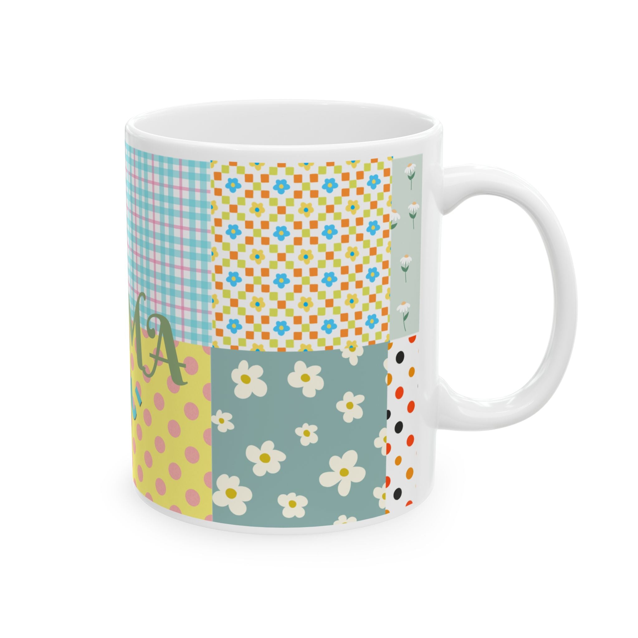 Custom Floral For Thank You Ceramic Coffee Mug   | Love Leaves Beautiful Marks | Memorial Coffee Cup (11oz, 15oz) 2607035
