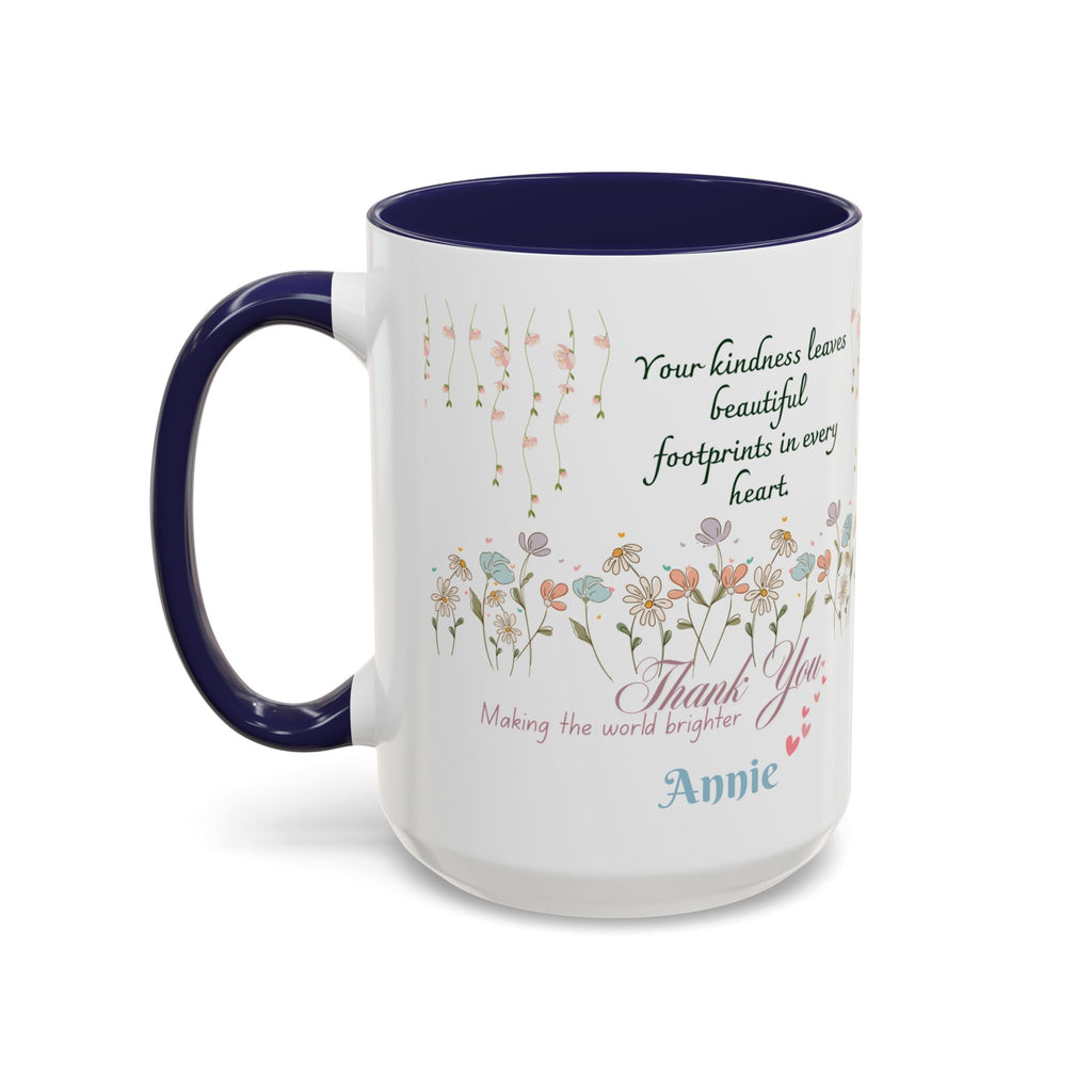 Custom Name for Thank You Coffee Mug | Personalized  Grateful Floral Grateful Coffee Mug |  Gentle Remembrance 11oz | 15oz 2607033
