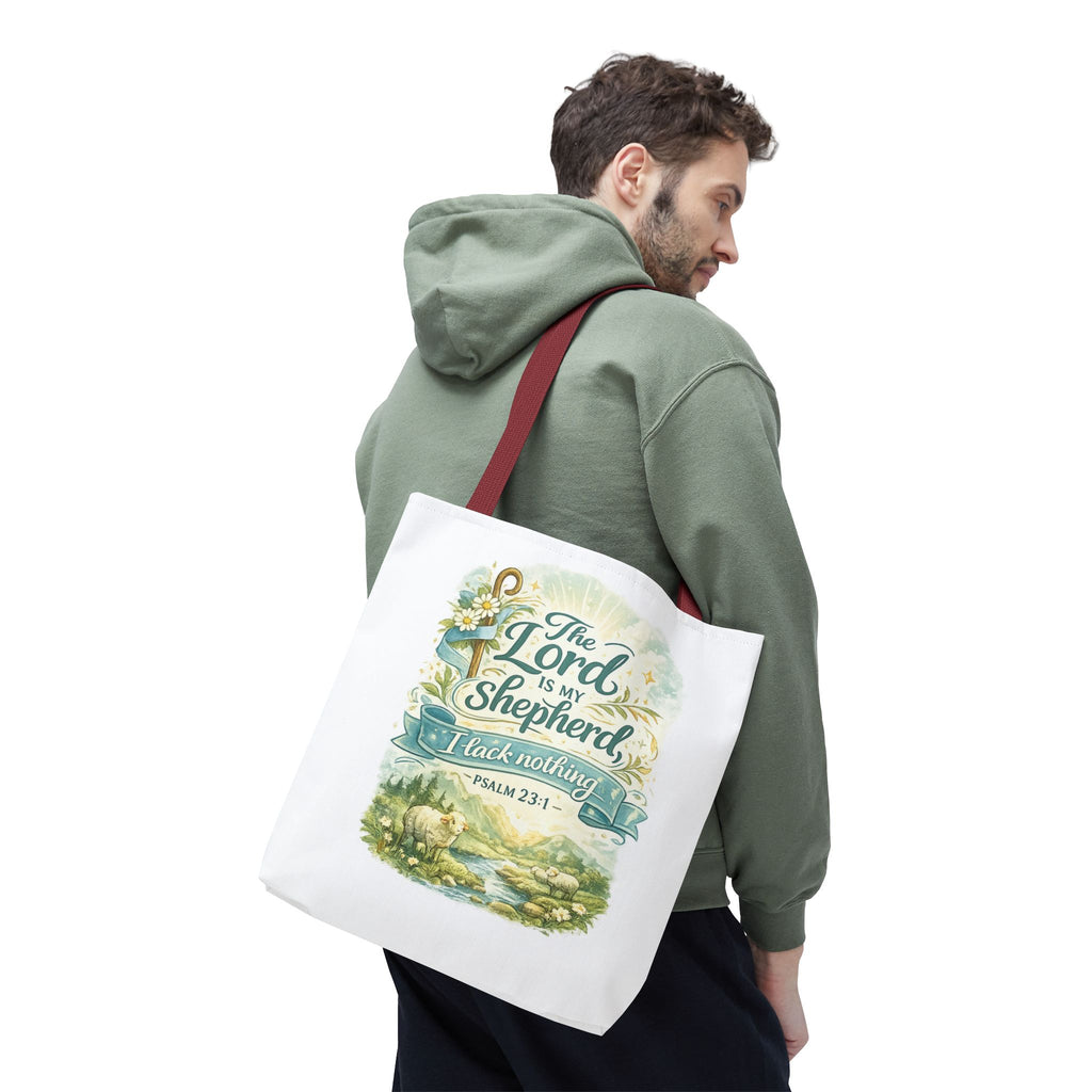 Floral Faith Tote Bag | The Lord Is My Shepherd | Psalm 23:1  4 Colors 2607043