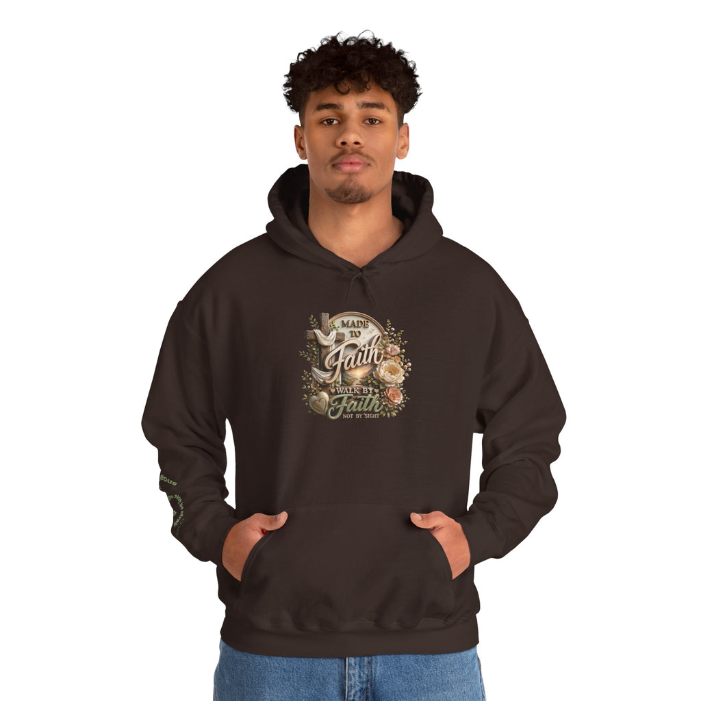 Faith Over Fear hoodie | Christian scripture floral design