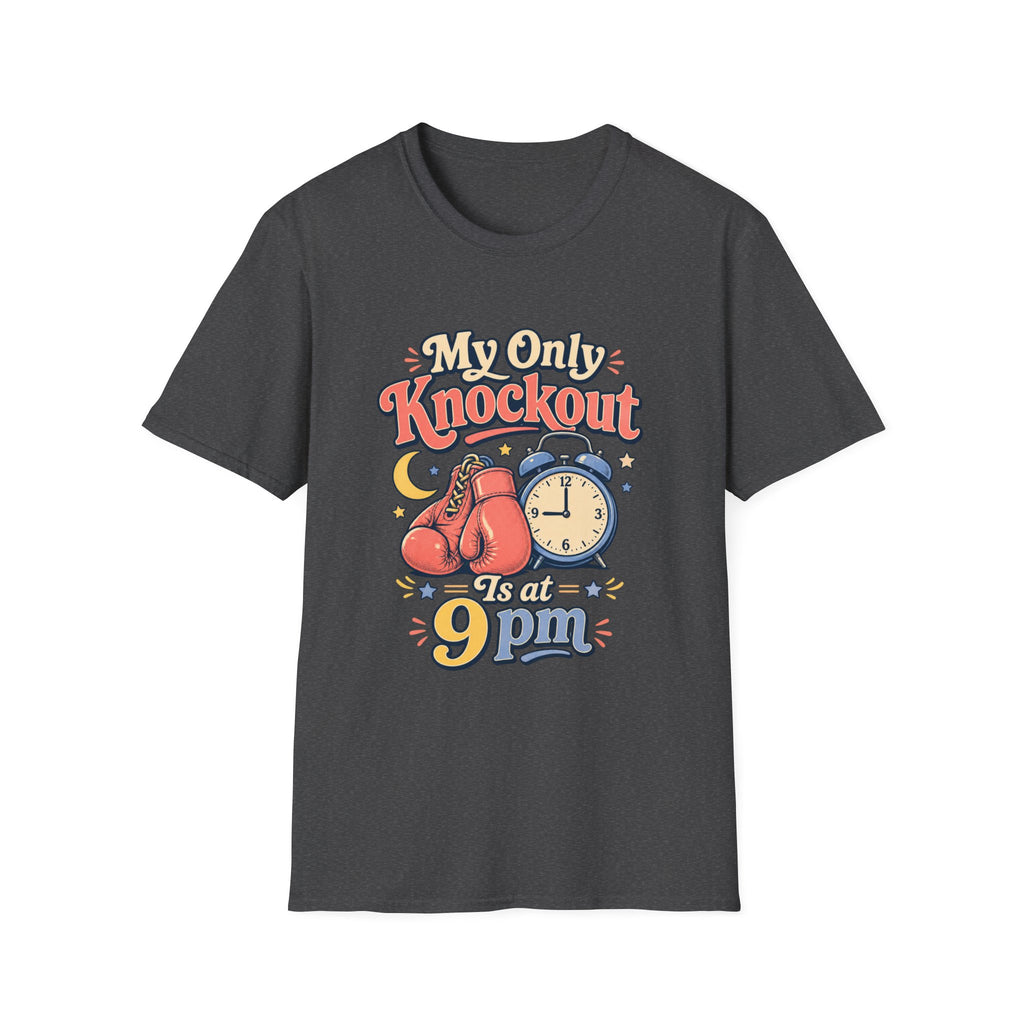 T Shirt | My Only Knockout Is at 9 PM | Retro Boxing Sleep Vibe
