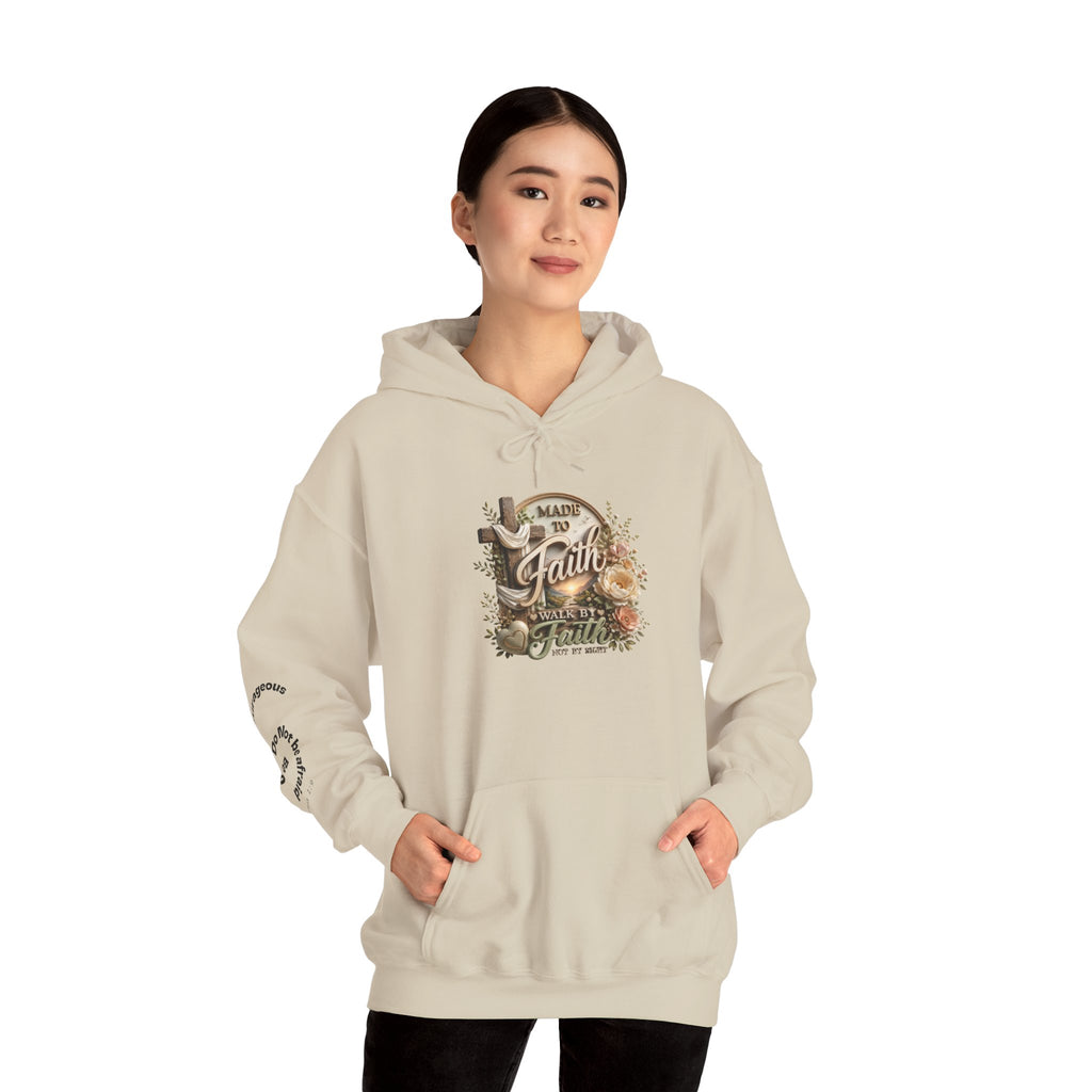 Faith Over Fear hoodie | Christian scripture floral design