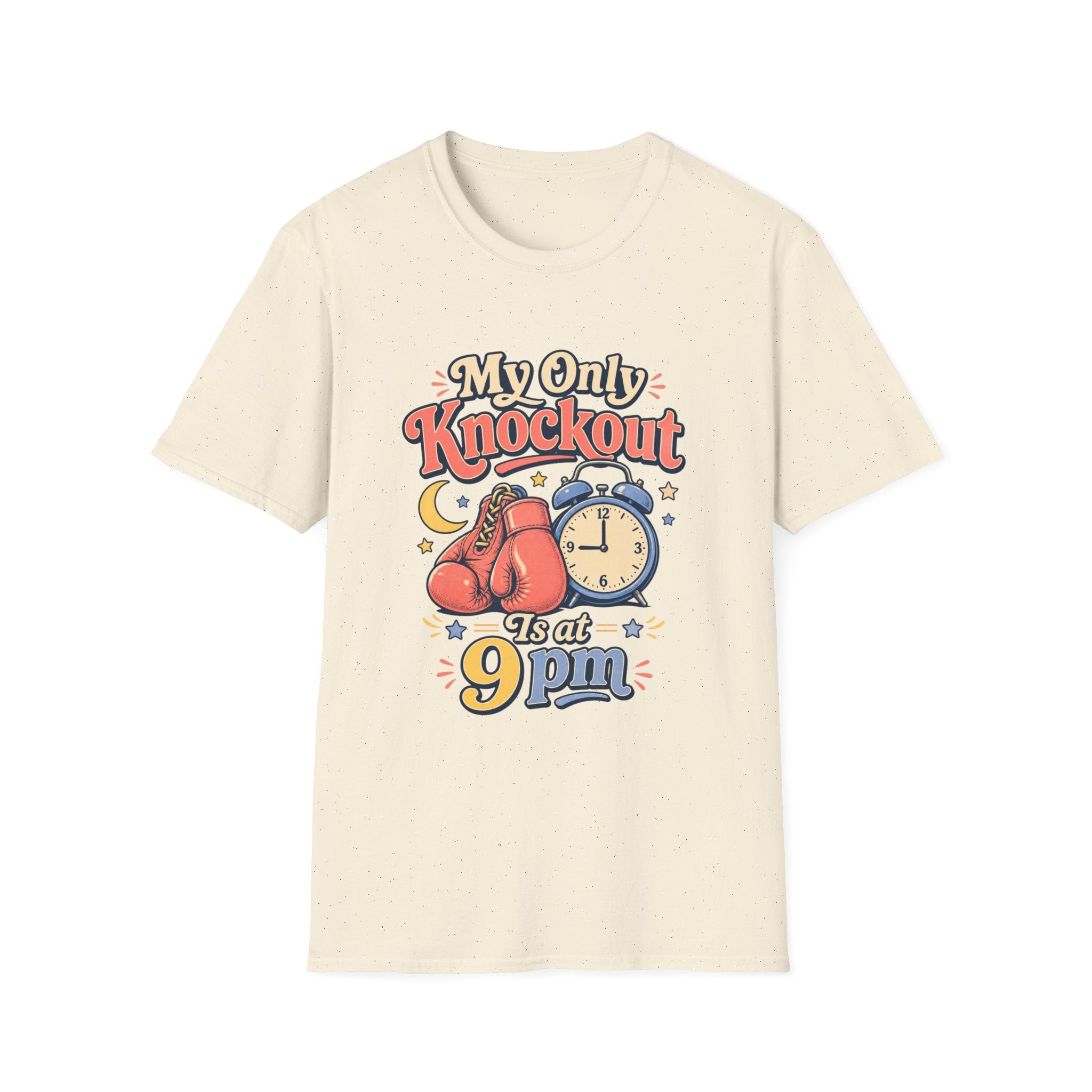 T Shirt | My Only Knockout Is at 9 PM | Retro Boxing Sleep Vibe