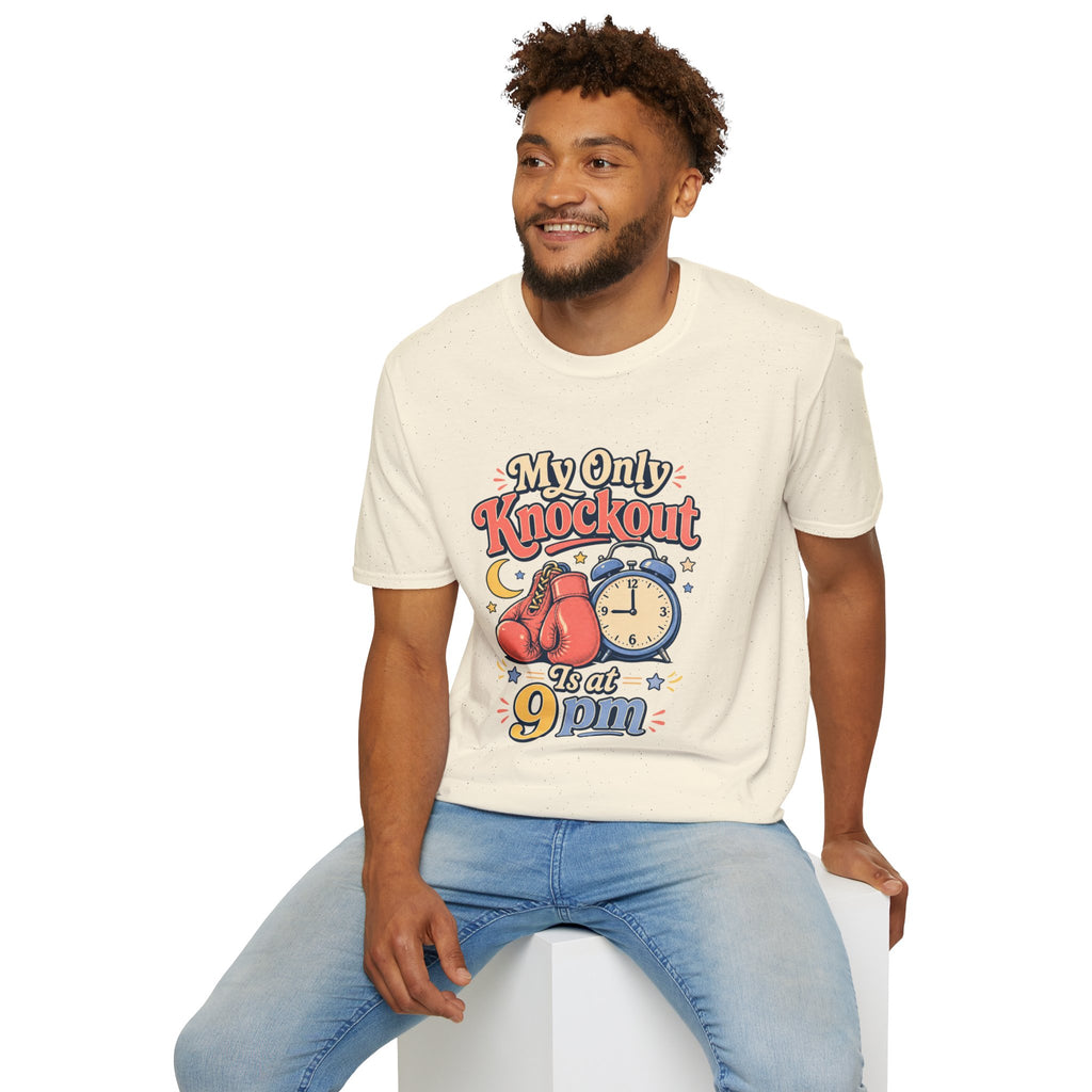 T Shirt | My Only Knockout Is at 9 PM | Retro Boxing Sleep Vibe