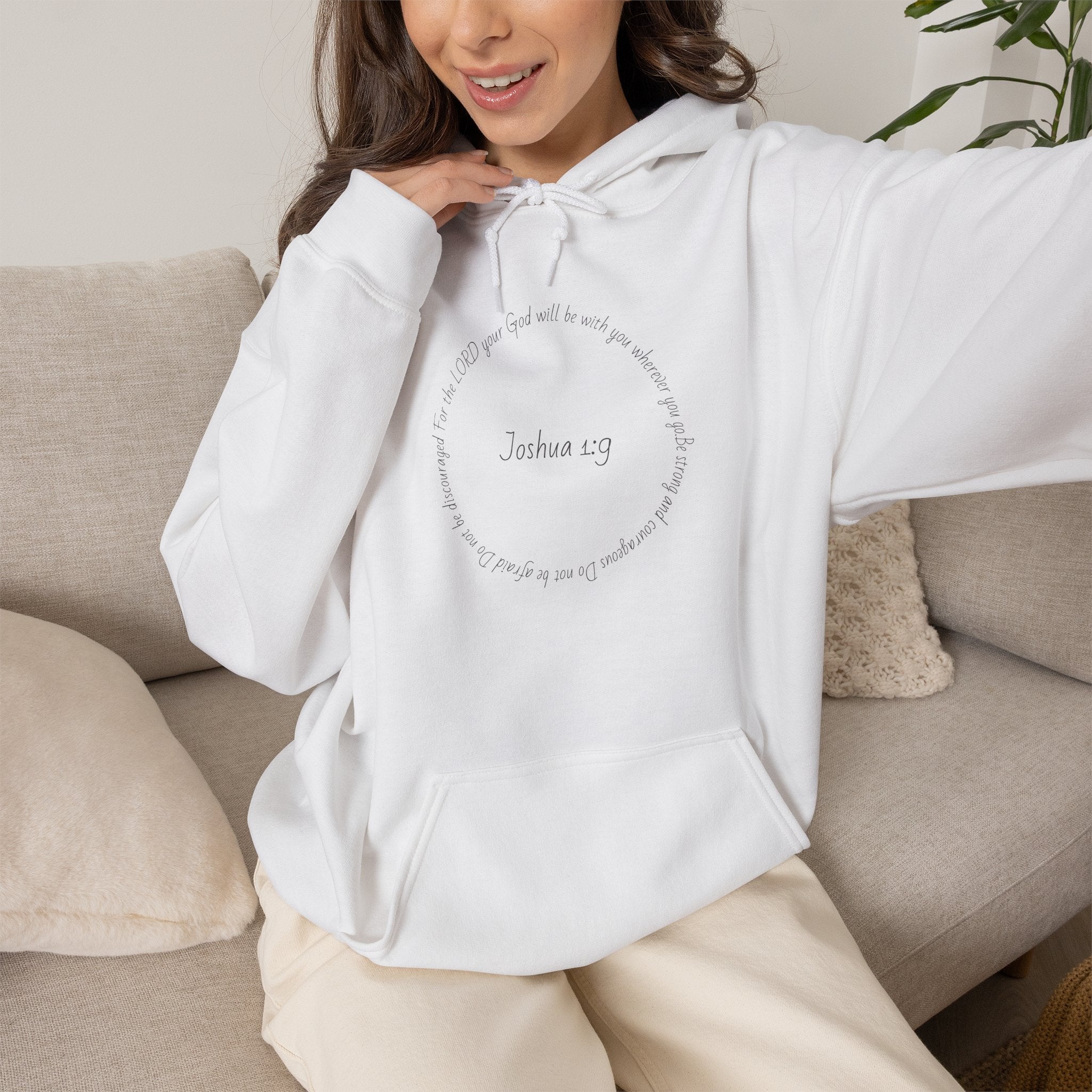 Trust in Faith hoodie | Rustic floral typography sweatshirt