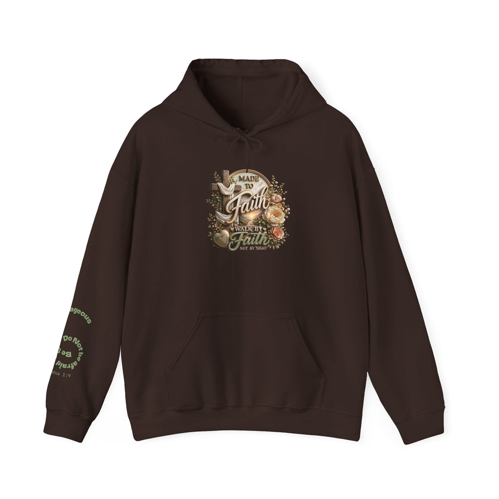 Faith Over Fear hoodie | Christian scripture floral design