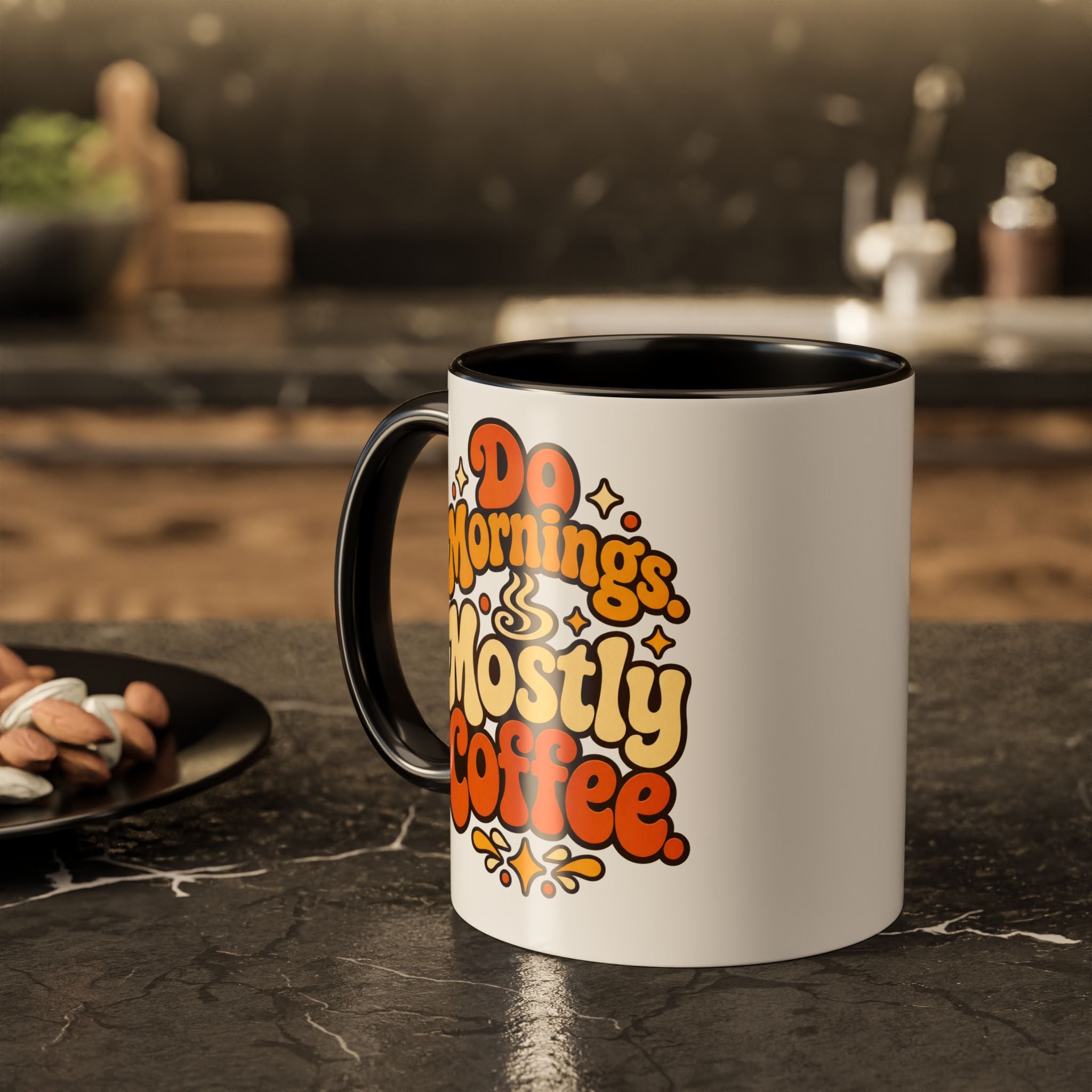 Inspirational Psalm 143:8 Coffee Mug — ‘Show Me The Way’ Retro Scripture Ceramic Mug (11oz/15oz)