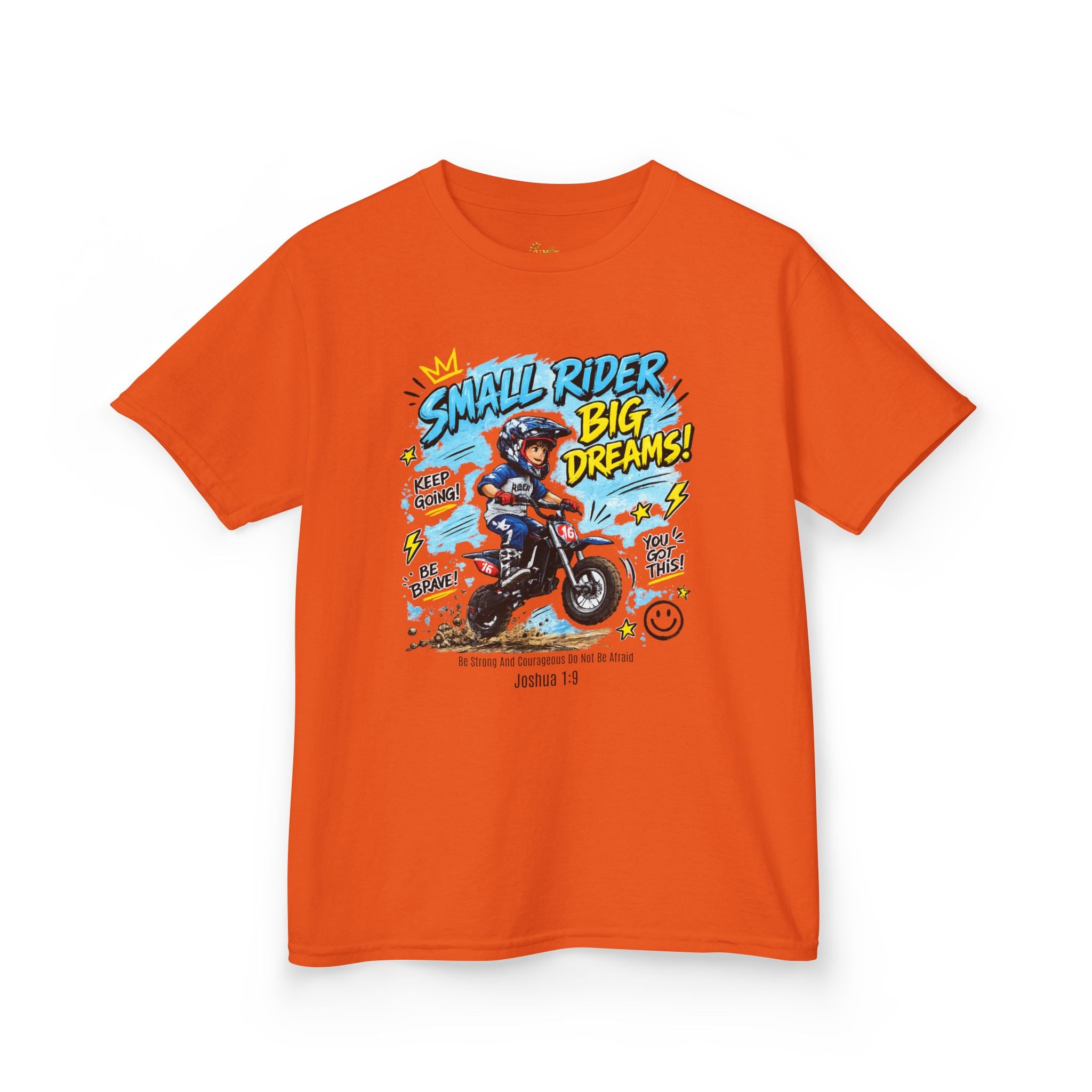 Kids Tee — "Small Rider, Big Dreams" Motorcycle Graphic Shirt 2607013