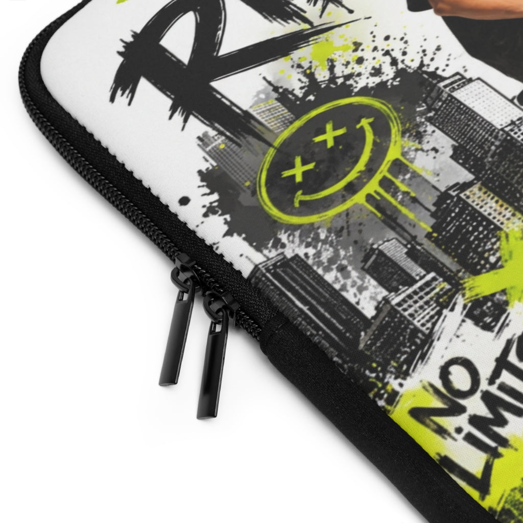 Custom Name Ride Your Way Laptop Sleeve | Youth BMX Graffiti Laptop Case 2607040