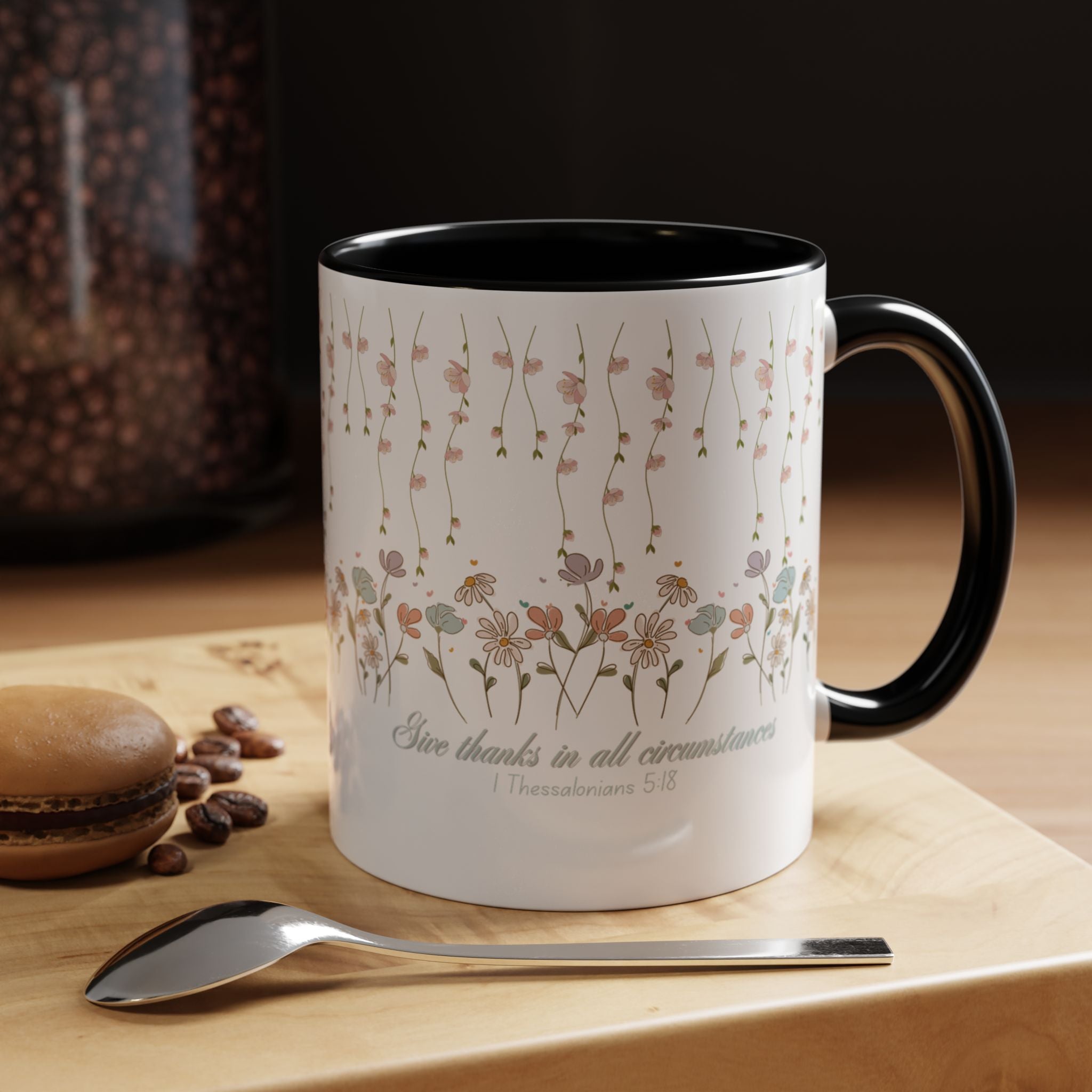 Custom Name for Thank You Coffee Mug | Personalized  Grateful Floral Grateful Coffee Mug |  Gentle Remembrance 11oz | 15oz 2607033