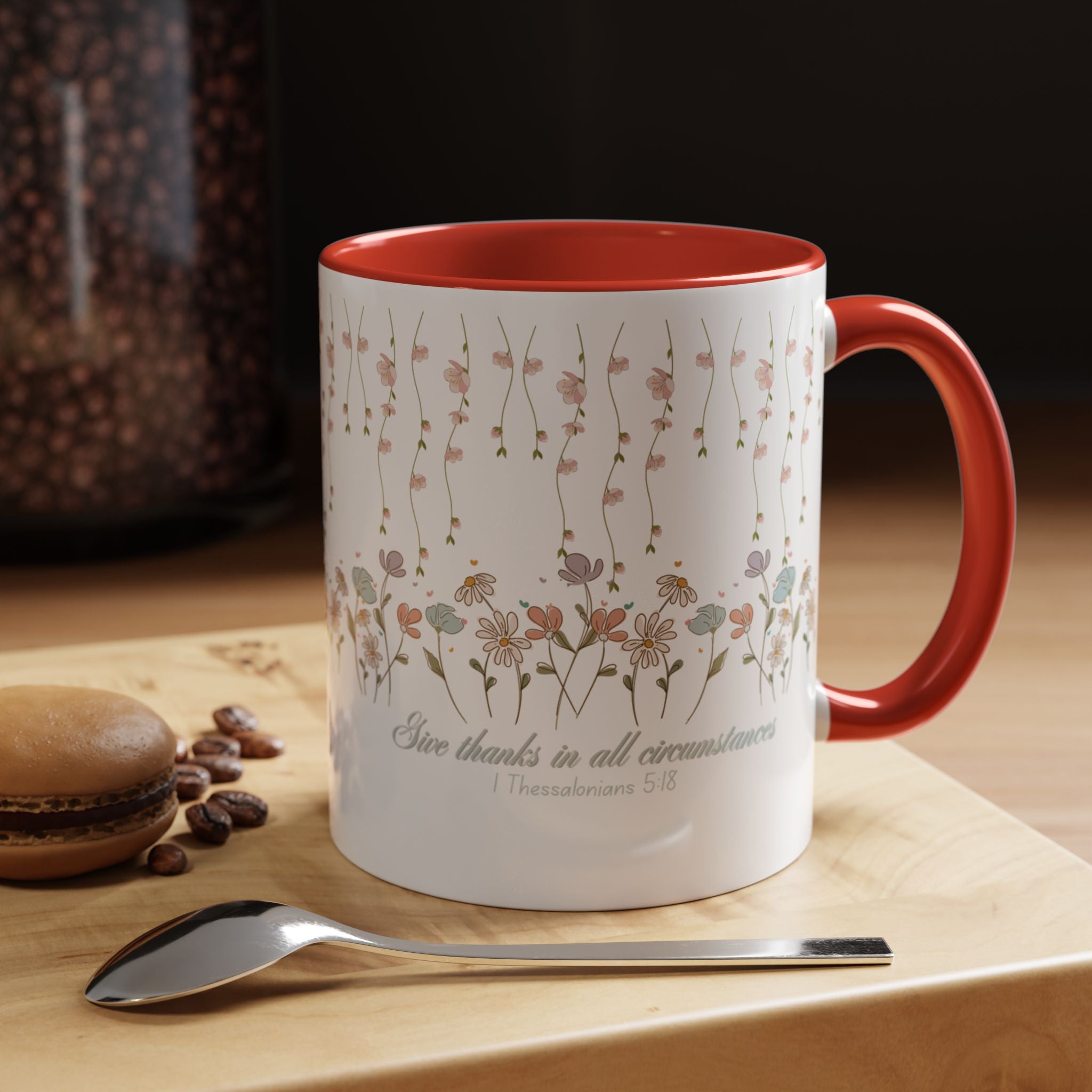 Custom Name for Thank You Coffee Mug | Personalized  Grateful Floral Grateful Coffee Mug |  Gentle Remembrance 11oz | 15oz 2607033