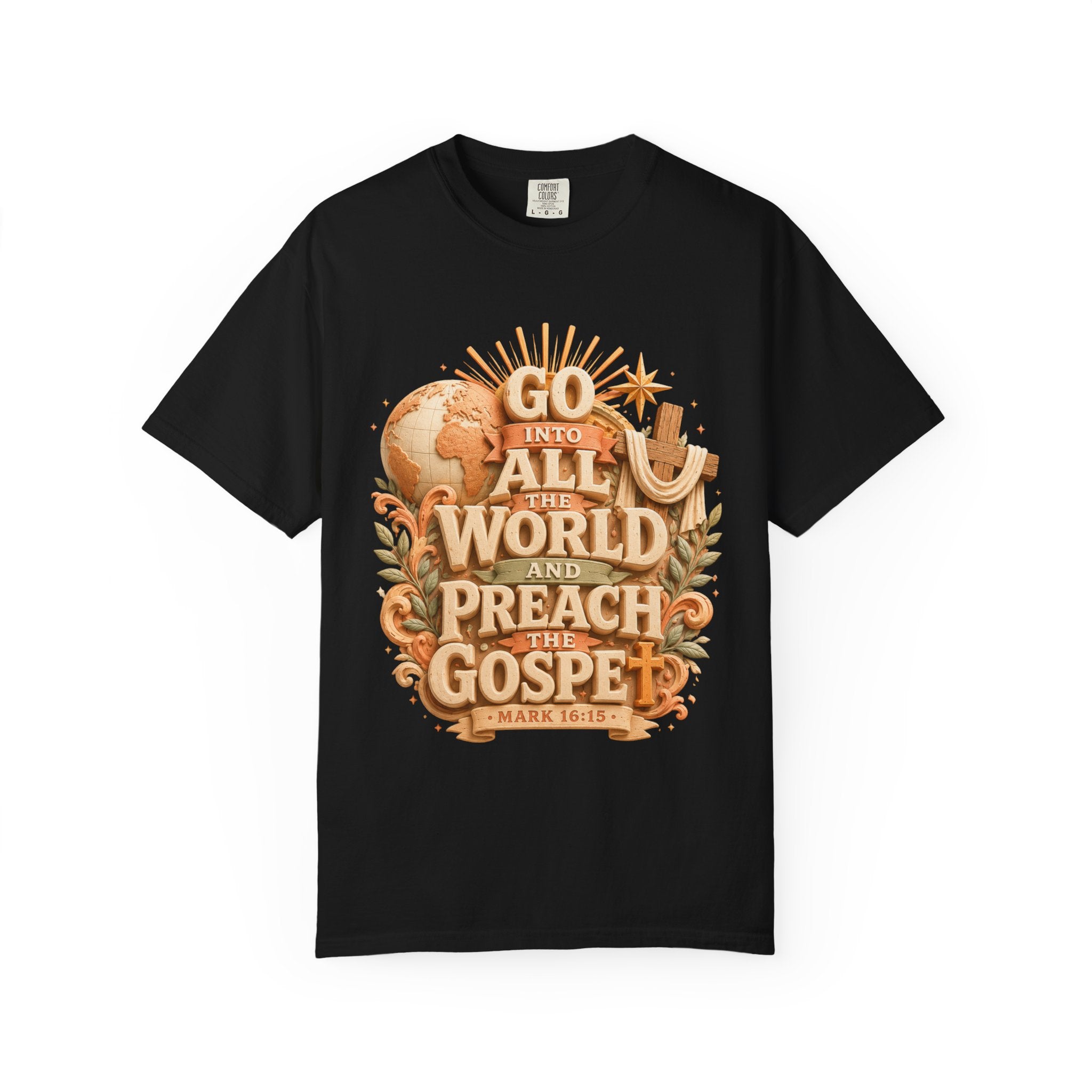 T-Shirt — "Go Into All the World and Preach the Gospel" Christian Mission Tee