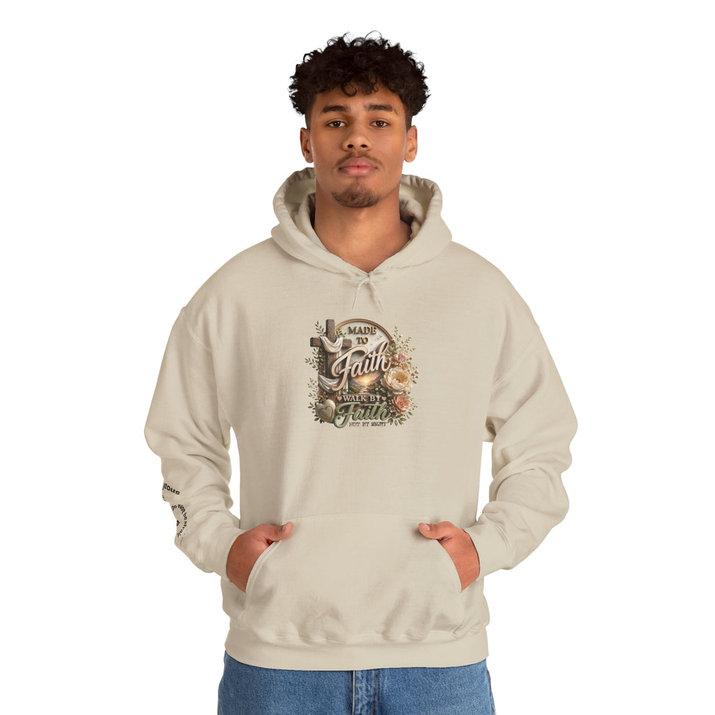 Faith Over Fear hoodie | Christian scripture floral design