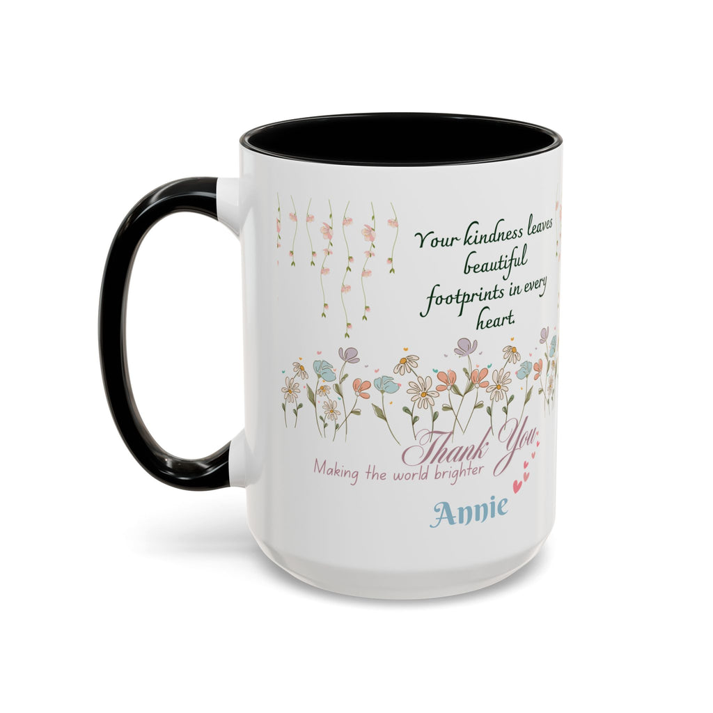 Custom Name for Thank You Coffee Mug | Personalized  Grateful Floral Grateful Coffee Mug |  Gentle Remembrance 11oz | 15oz 2607033
