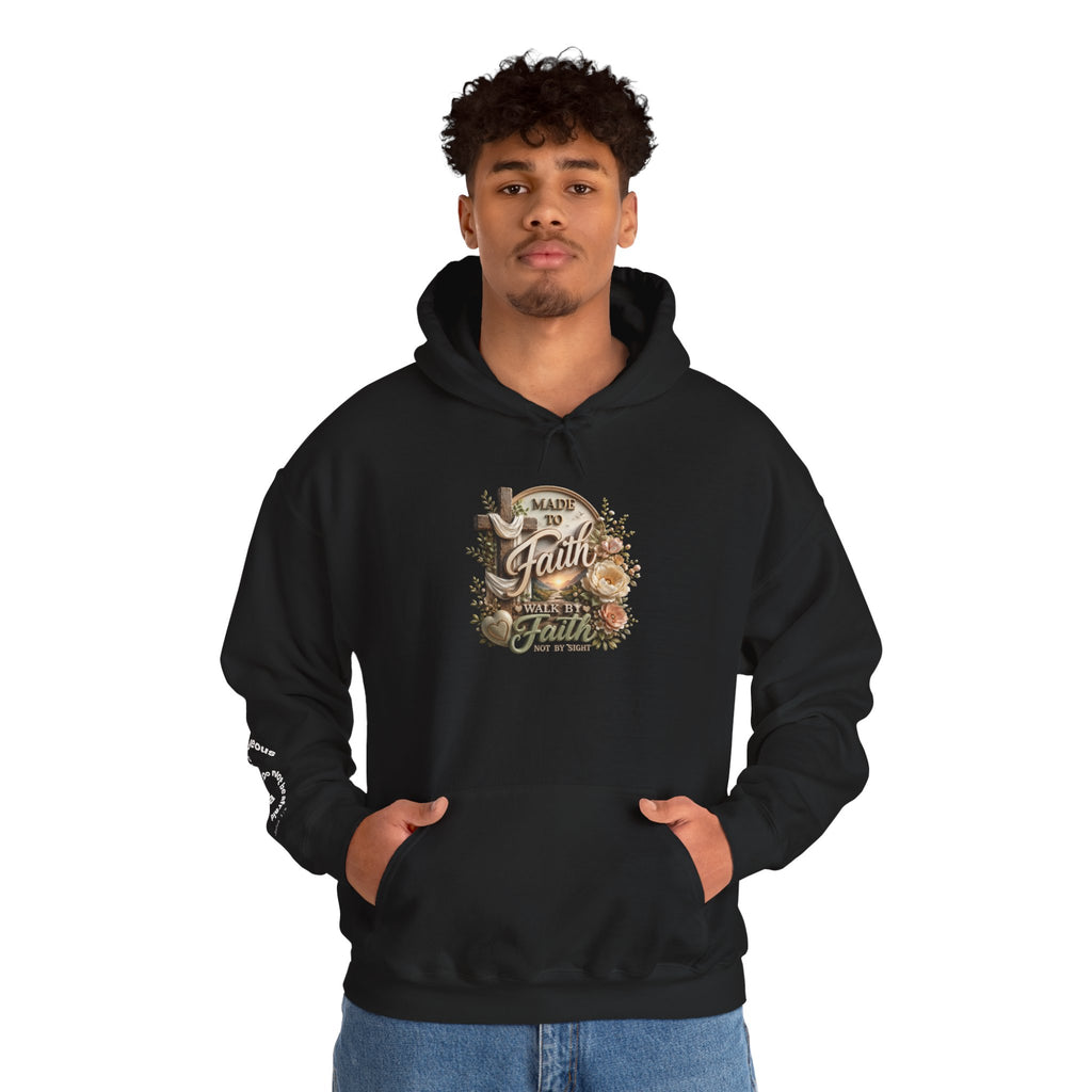 Faith Over Fear hoodie | Christian scripture floral design