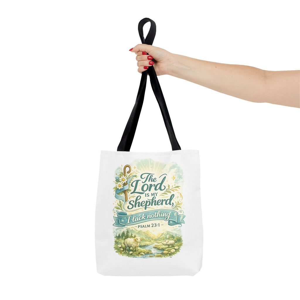Floral Faith Tote Bag | The Lord Is My Shepherd | Psalm 23:1  4 Colors 2607043