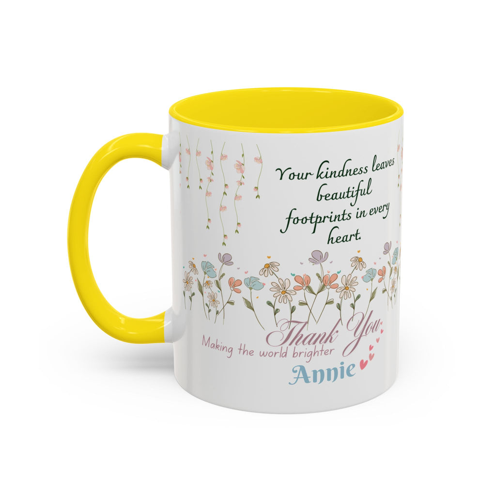 Custom Name for Thank You Coffee Mug | Personalized  Grateful Floral Grateful Coffee Mug |  Gentle Remembrance 11oz | 15oz 2607033