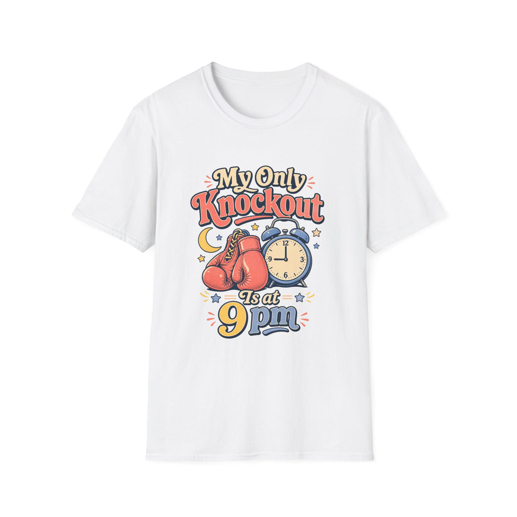 T Shirt | My Only Knockout Is at 9 PM | Retro Boxing Sleep Vibe
