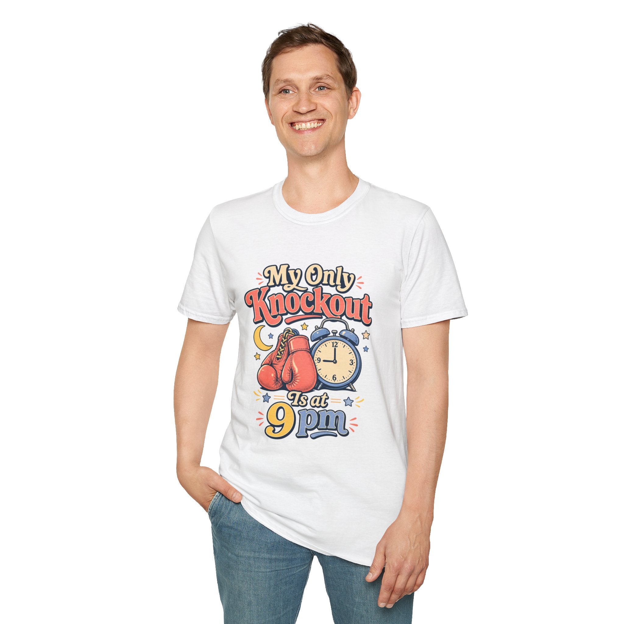 T Shirt | My Only Knockout Is at 9 PM | Retro Boxing Sleep Vibe