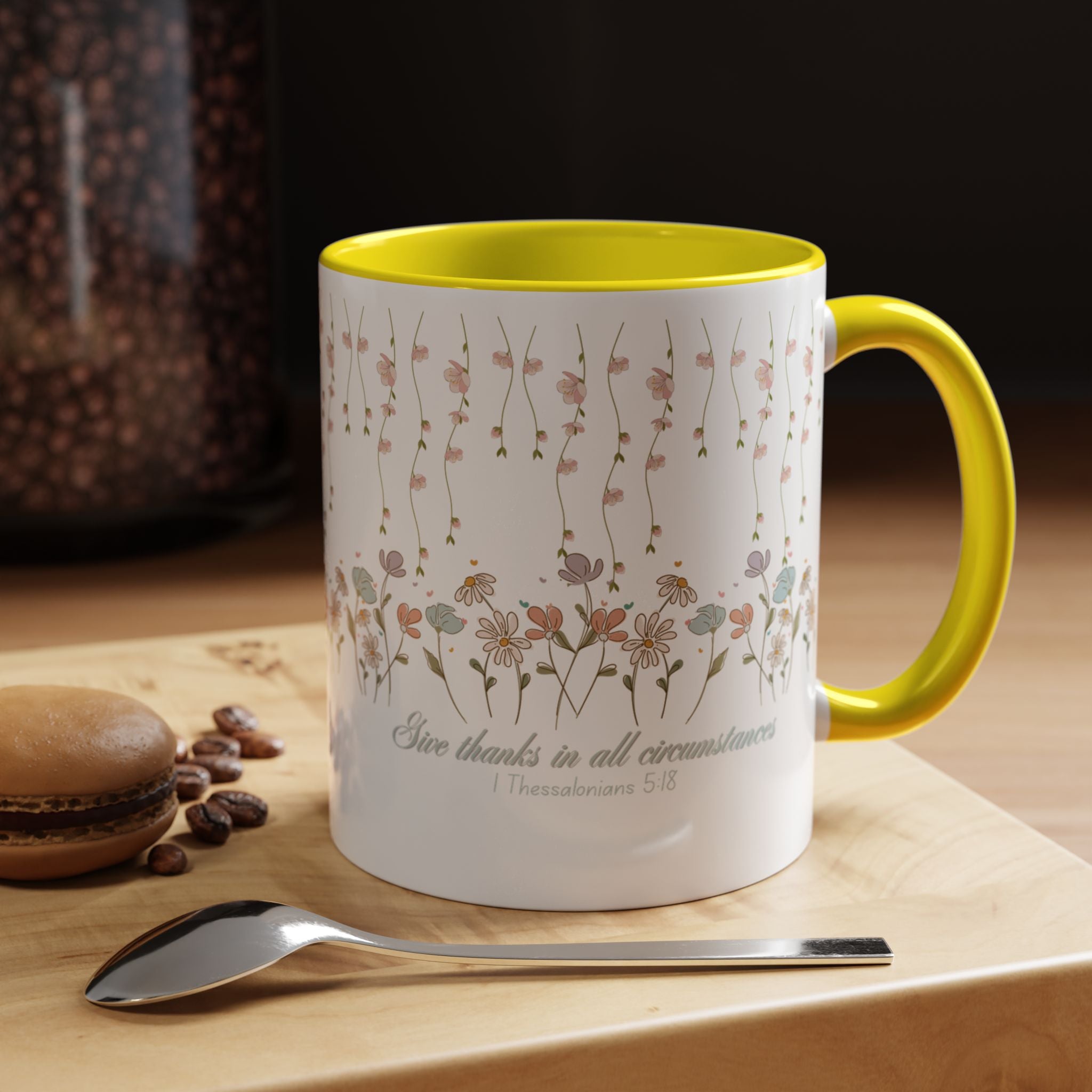 Custom Name for Thank You Coffee Mug | Personalized  Grateful Floral Grateful Coffee Mug |  Gentle Remembrance 11oz | 15oz 2607033