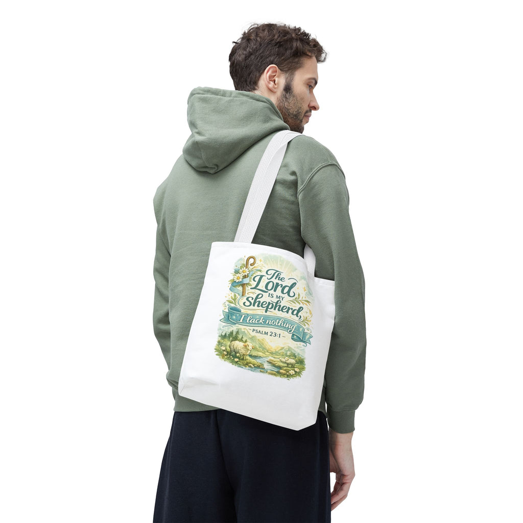 Floral Faith Tote Bag | The Lord Is My Shepherd | Psalm 23:1  4 Colors 2607043