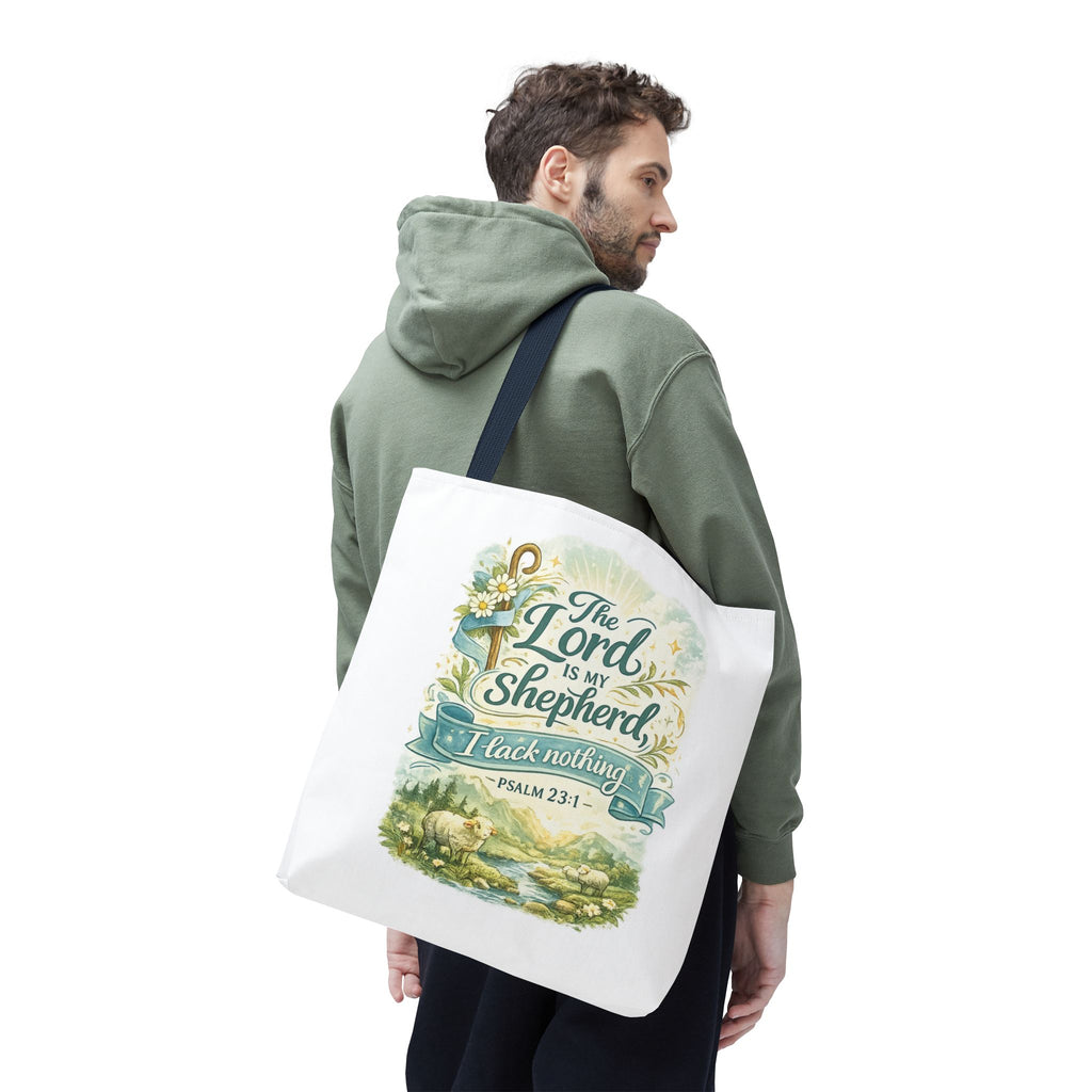 Floral Faith Tote Bag | The Lord Is My Shepherd | Psalm 23:1  4 Colors 2607043