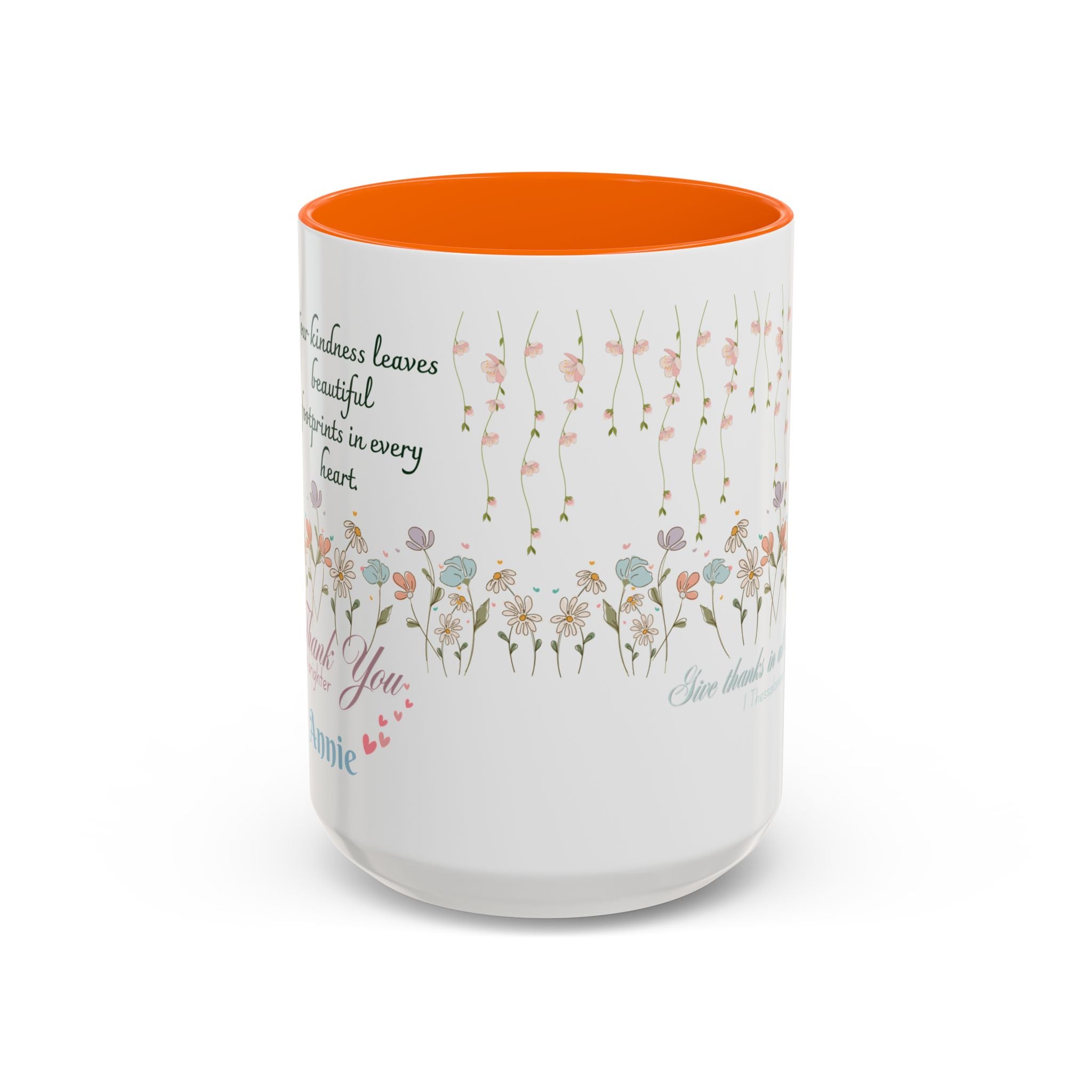 Custom Name for Thank You Coffee Mug | Personalized  Grateful Floral Grateful Coffee Mug |  Gentle Remembrance 11oz | 15oz 2607033
