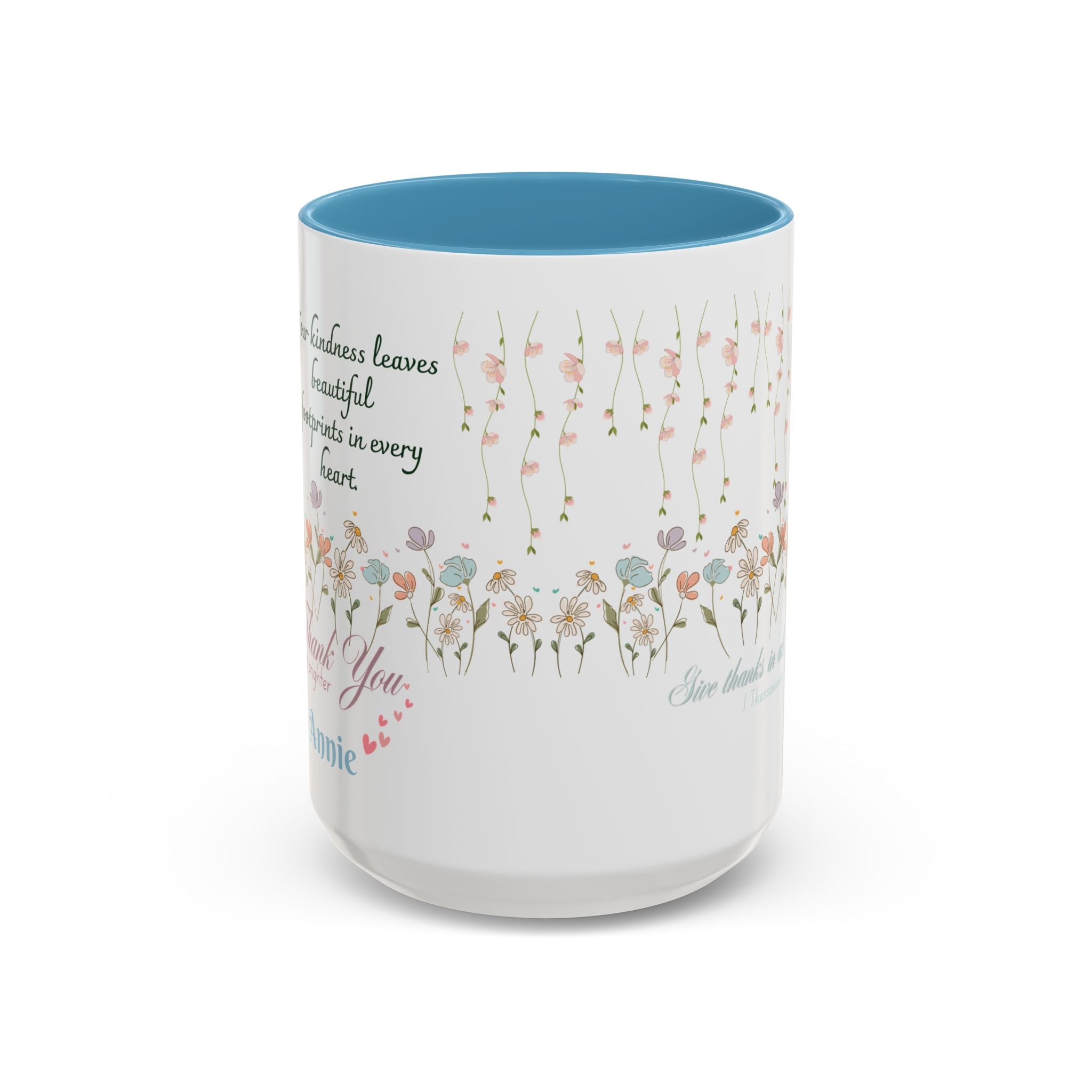 Custom Name for Thank You Coffee Mug | Personalized  Grateful Floral Grateful Coffee Mug |  Gentle Remembrance 11oz | 15oz 2607033