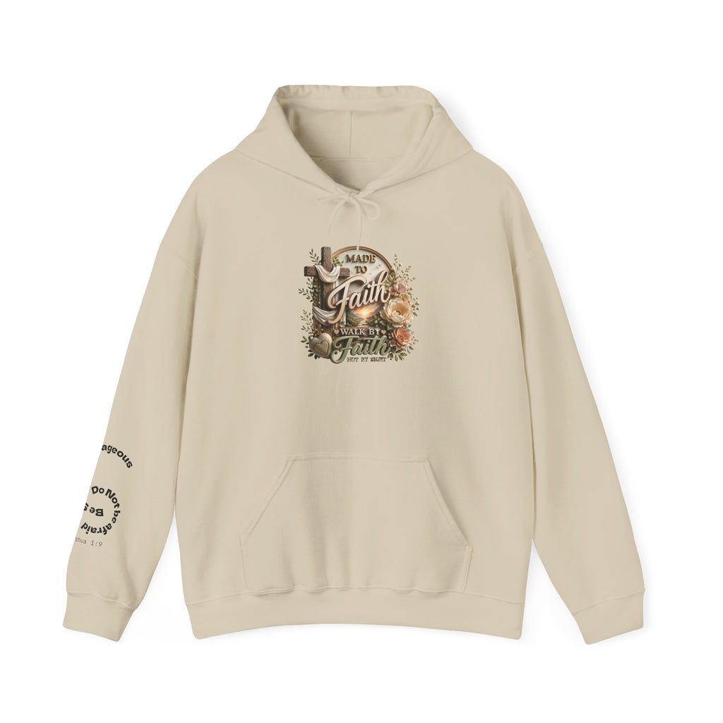 Faith Over Fear hoodie | Christian scripture floral design
