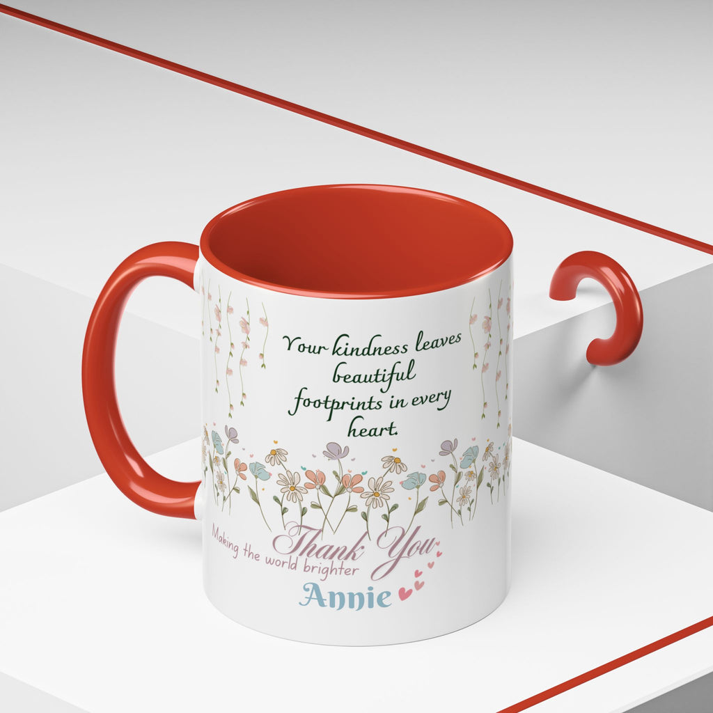 Custom Name for Thank You Coffee Mug | Personalized  Grateful Floral Grateful Coffee Mug |  Gentle Remembrance 11oz | 15oz 2607033