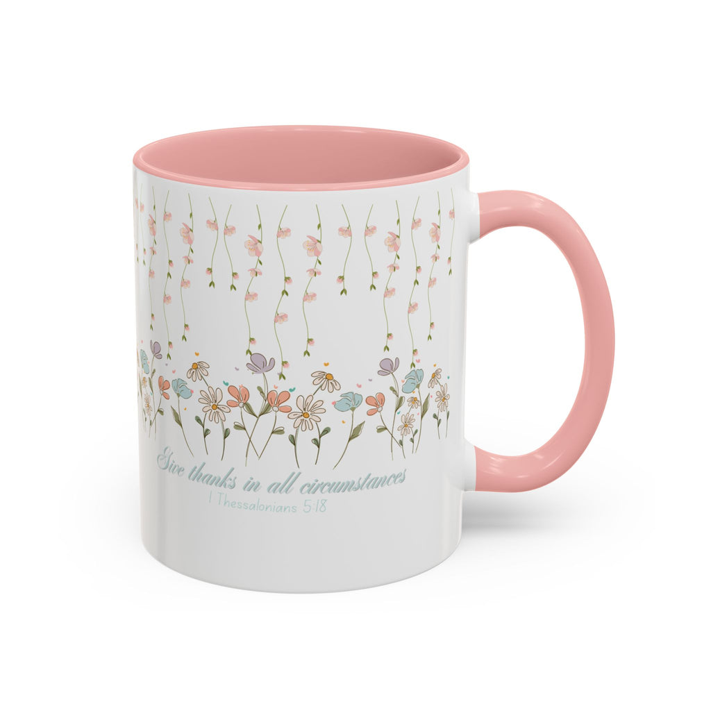 Custom Name For Thank You Coffee Mug | Personalized Grateful Floral Coffee Mug |  Gentle Remembrance 11oz | 15oz 2607033