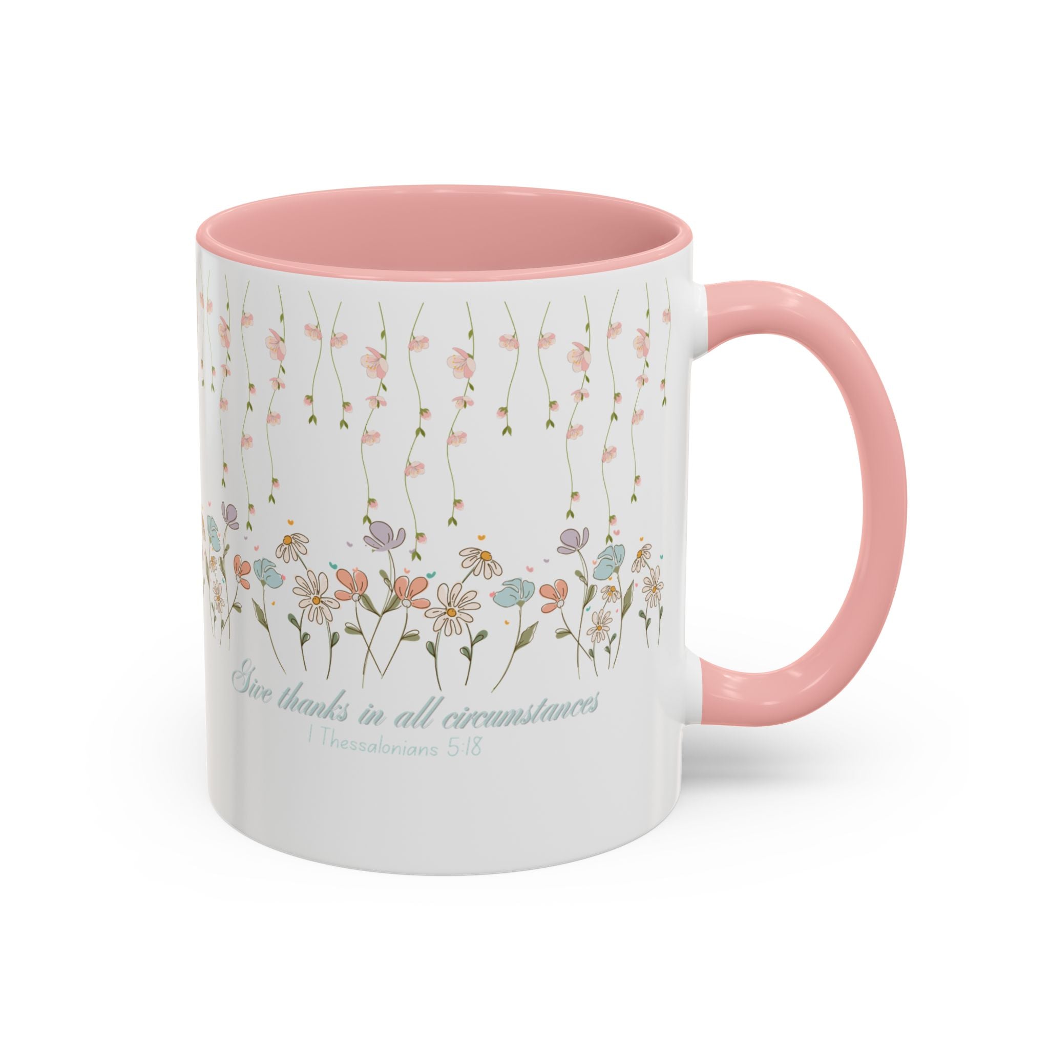 Custom Name For Thank You Coffee Mug | Personalized Grateful Floral Coffee Mug |  Gentle Remembrance 11oz | 15oz 2607033