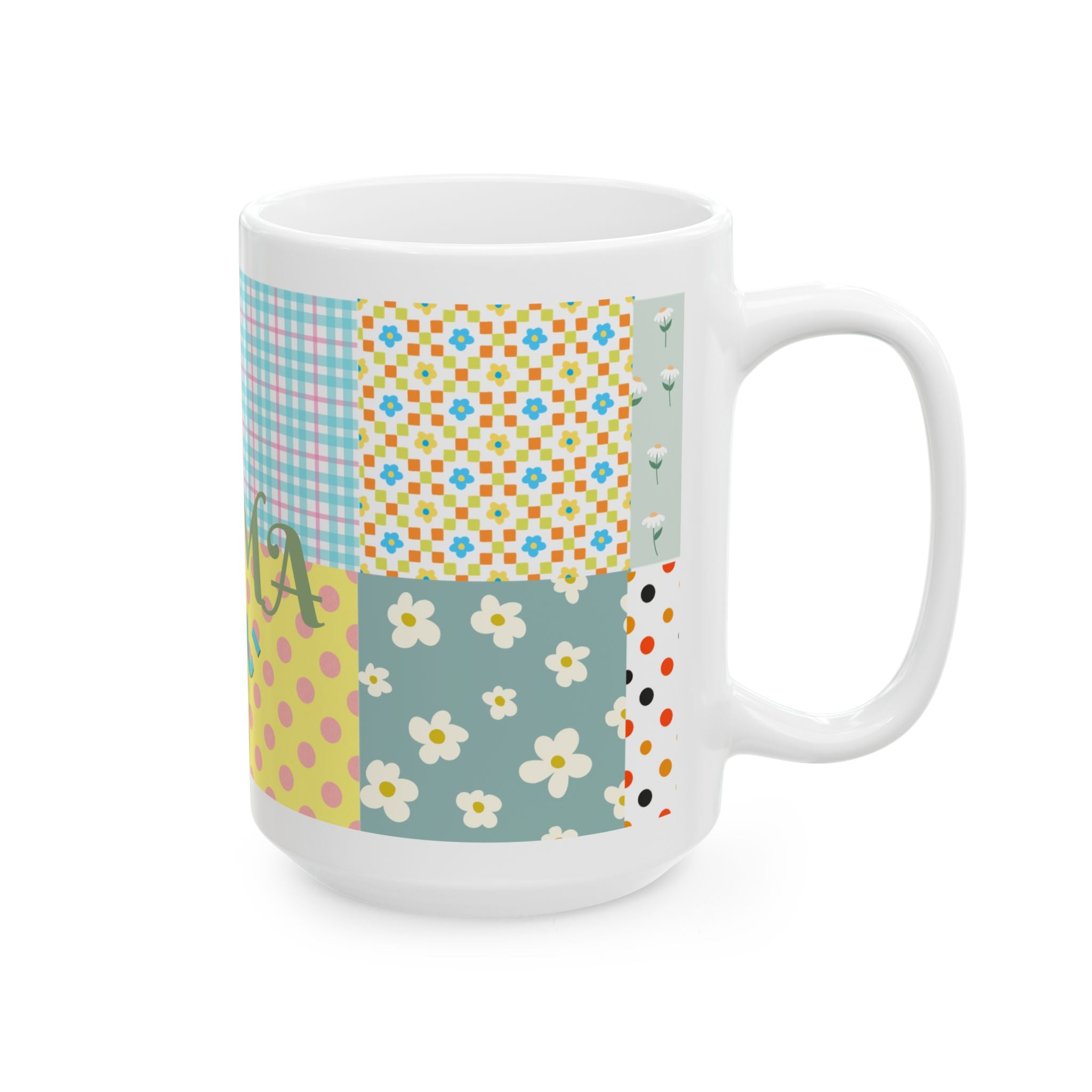 Custom Floral For Thank You Ceramic Coffee Mug   | Love Leaves Beautiful Marks | Memorial Coffee Cup (11oz, 15oz) 2607035