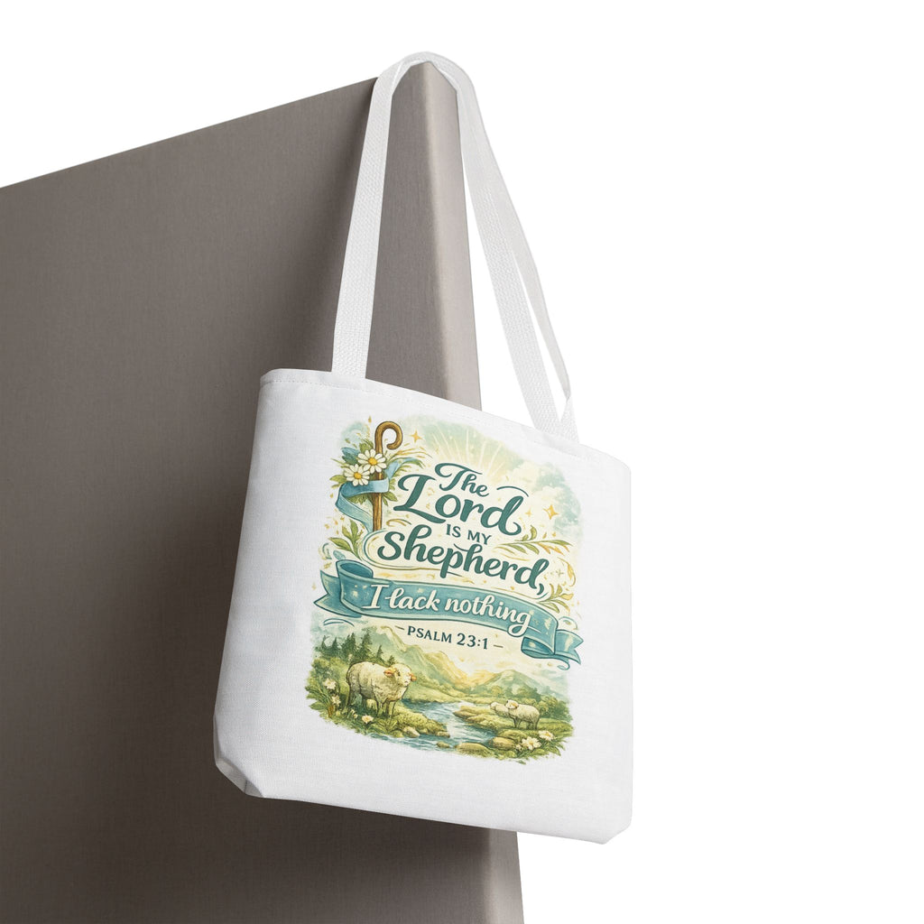 Floral Faith Tote Bag | The Lord Is My Shepherd | Psalm 23:1  4 Colors 2607043