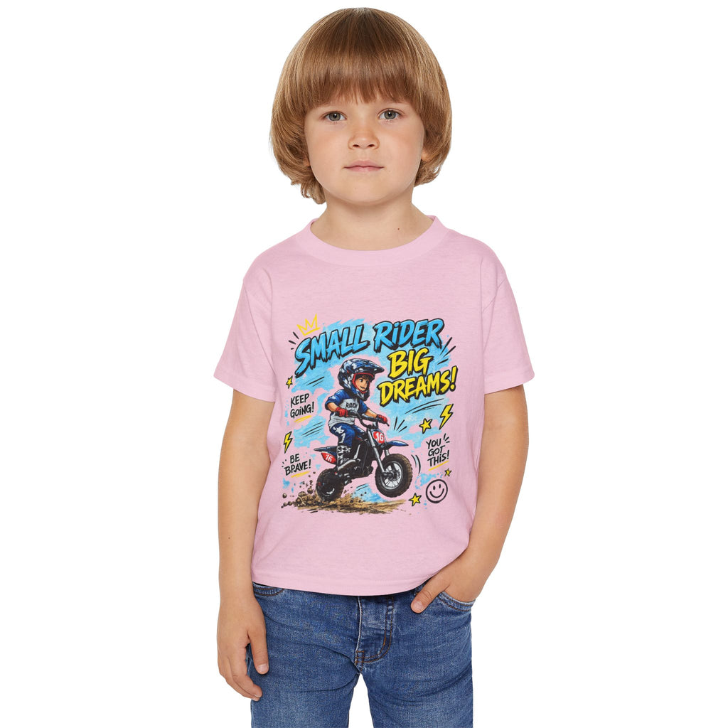 Toddler T-Shirt | Small Rider Big Dreams | Motorcycle Graphic Tee for Kids 2607041