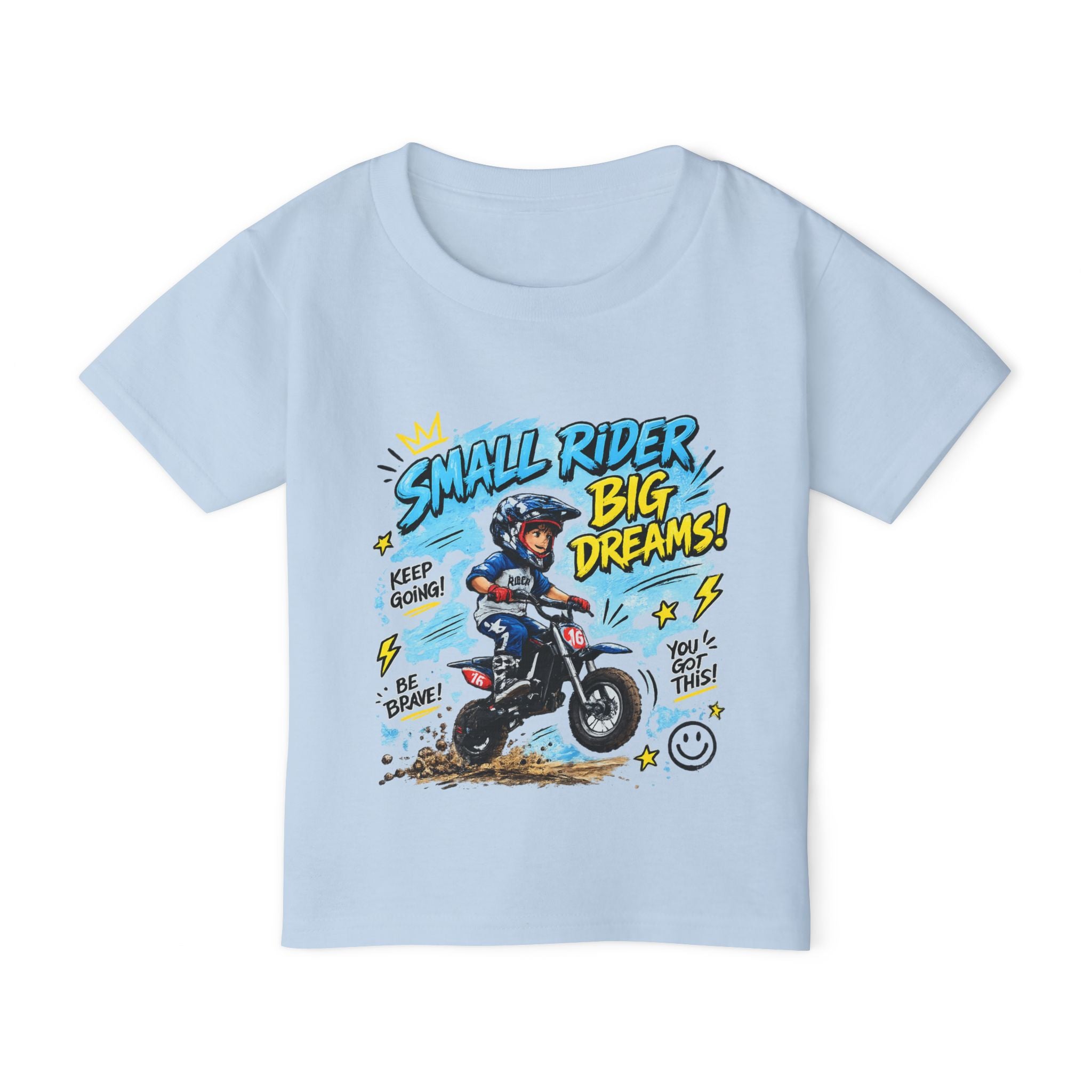 Toddler T-Shirt | Small Rider Big Dreams | Motorcycle Graphic Tee for Kids 2607041