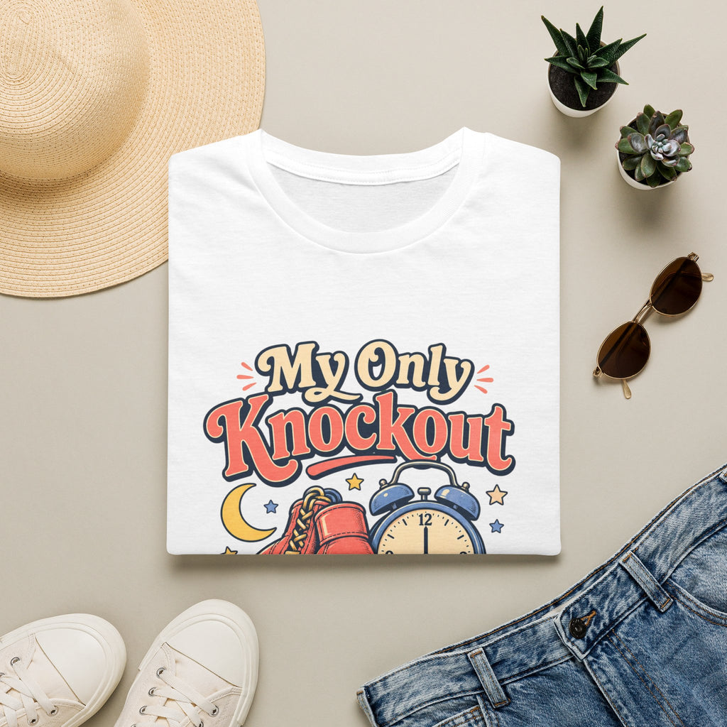 T Shirt | My Only Knockout Is at 9 PM | Retro Boxing Sleep Vibe